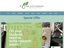 Tablet Screenshot of drluzclaudio.com